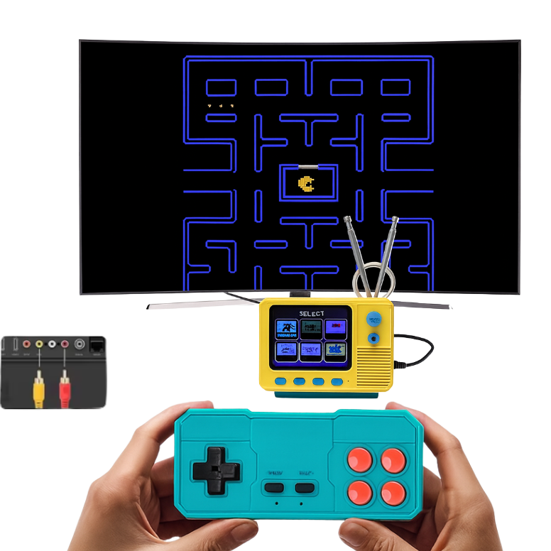 Console Retro with +300 Classic Games