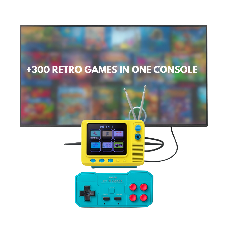 Console Retro with +300 Classic Games